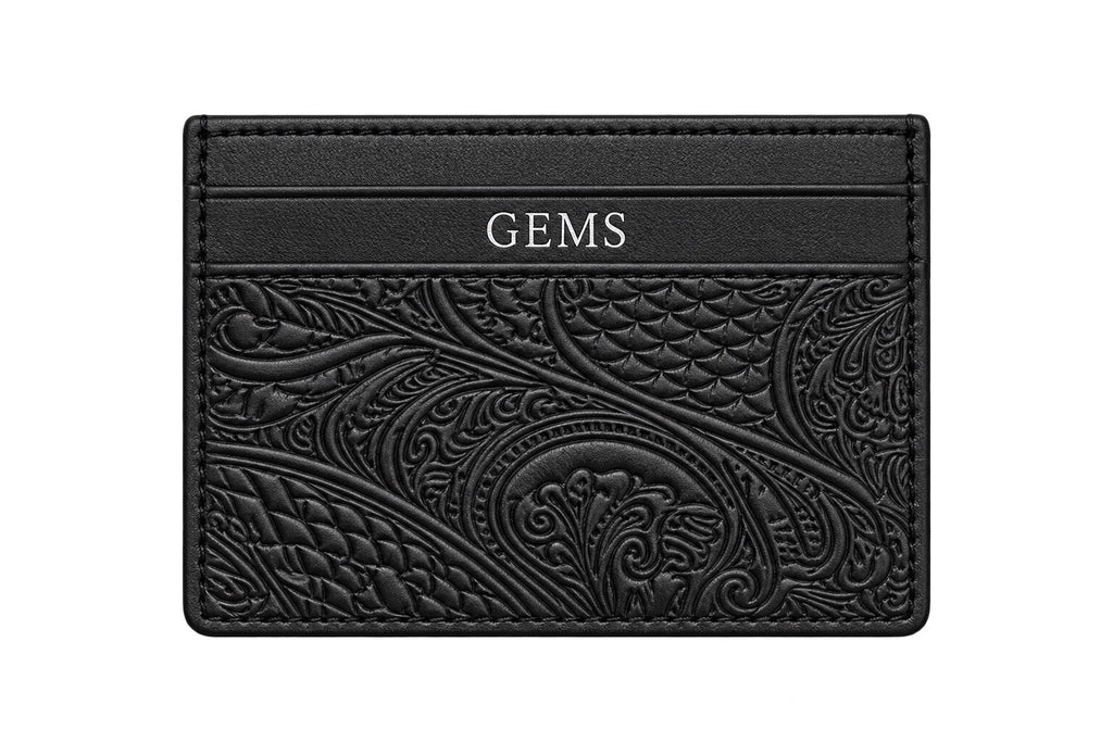 GEMS Noir läderkorthållare, baksida