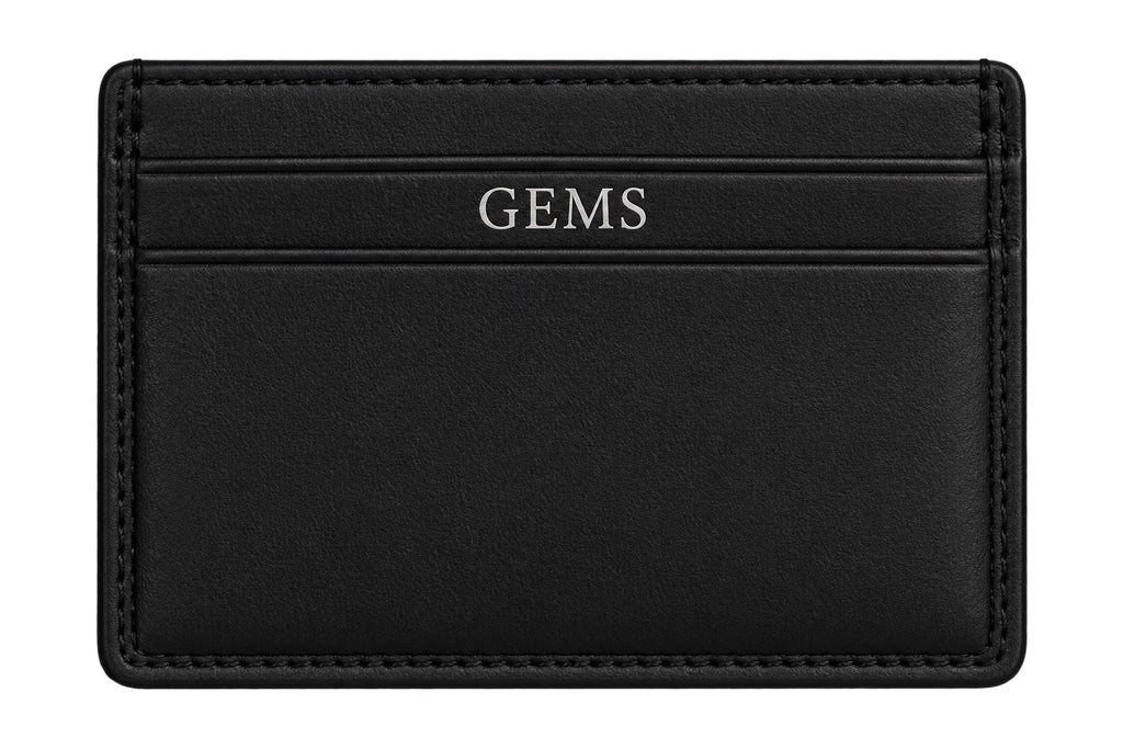 GEMS Noir läderkorthållare, framsida